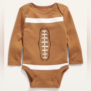 Old Navy Long-Sleeve Football Graphic Bodysuit | 0-3M